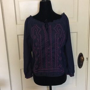 Sheer American Eagle Blouse